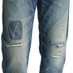 Ralph Lauren Polo Classic-Fit Distressed Selvedge Jeans